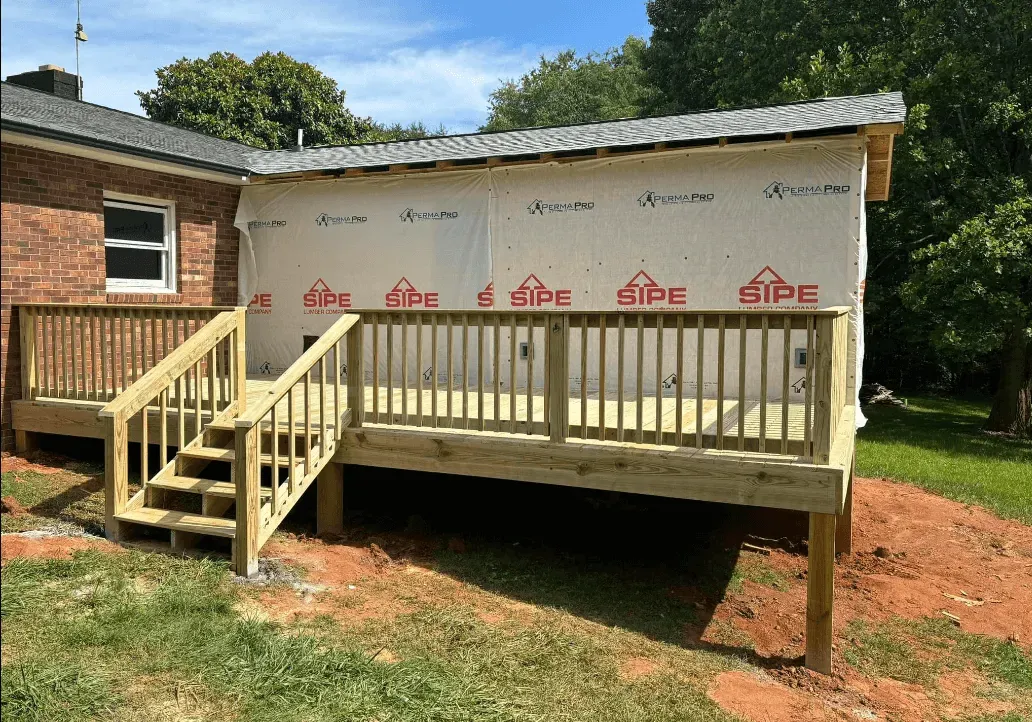 New 10x20 custom wood deck build — Hickory NC